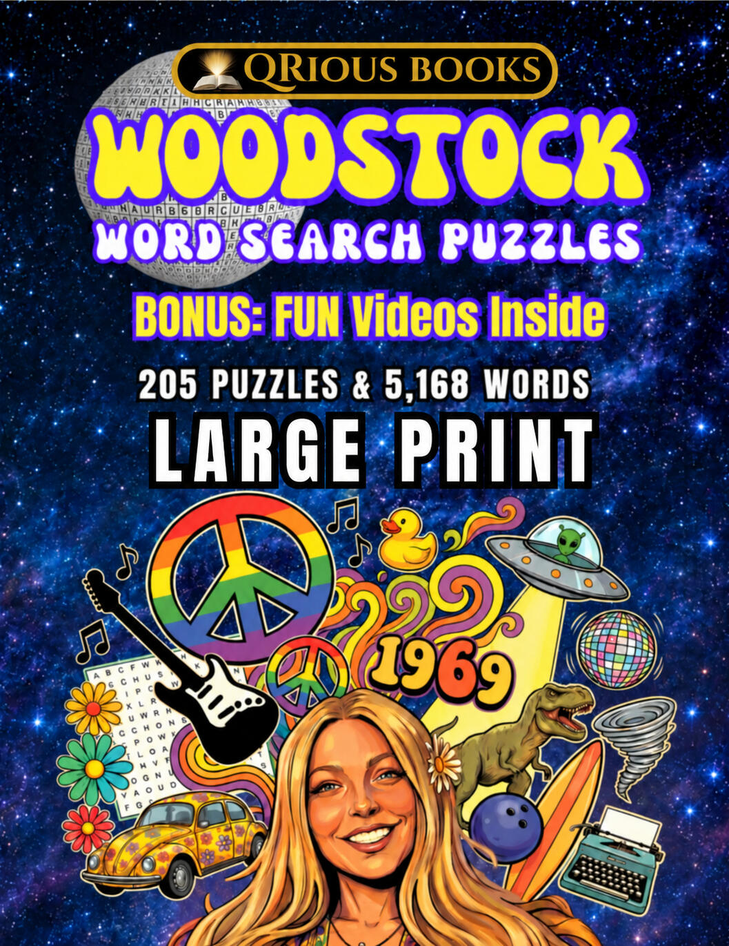 Woodstock Word Search Puzzles, Large Print cover